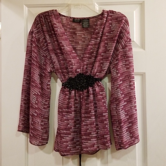 Nicole by Nicole Miller Tops - Nicole by Nicole Miller tie back top